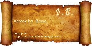 Veverka Bene névjegykártya
